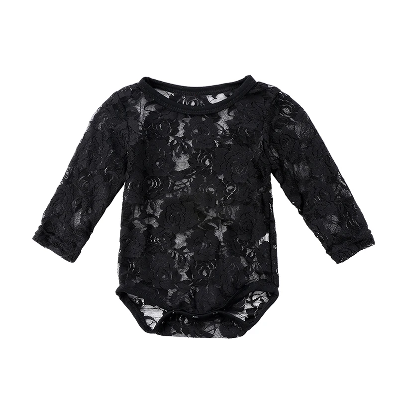 0-18M Newborn Infant Baby Girl Lace Bodysuit Long Sleeve Solid White/Black Floral Sunsuit Tops Baby Clothes 0-18M
0-18M Newborn Infant Baby Girl Lace Bodysuit Long Sleeve Solid White/Black Floral Sunsuit Tops Baby Clothes 0-18M