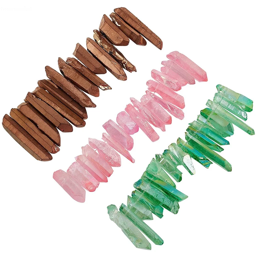 45 Pcs Natural Quartz Crystal Nuggets Bead Strands Drilled Stone Beads Spacer Gemstone Loose Beads for Jewelry Making
45 Pcs Natural Quartz Crystal Nuggets Bead Strands Drilled Stone Beads Spacer Gemstone Loose Beads for Jewelry Making