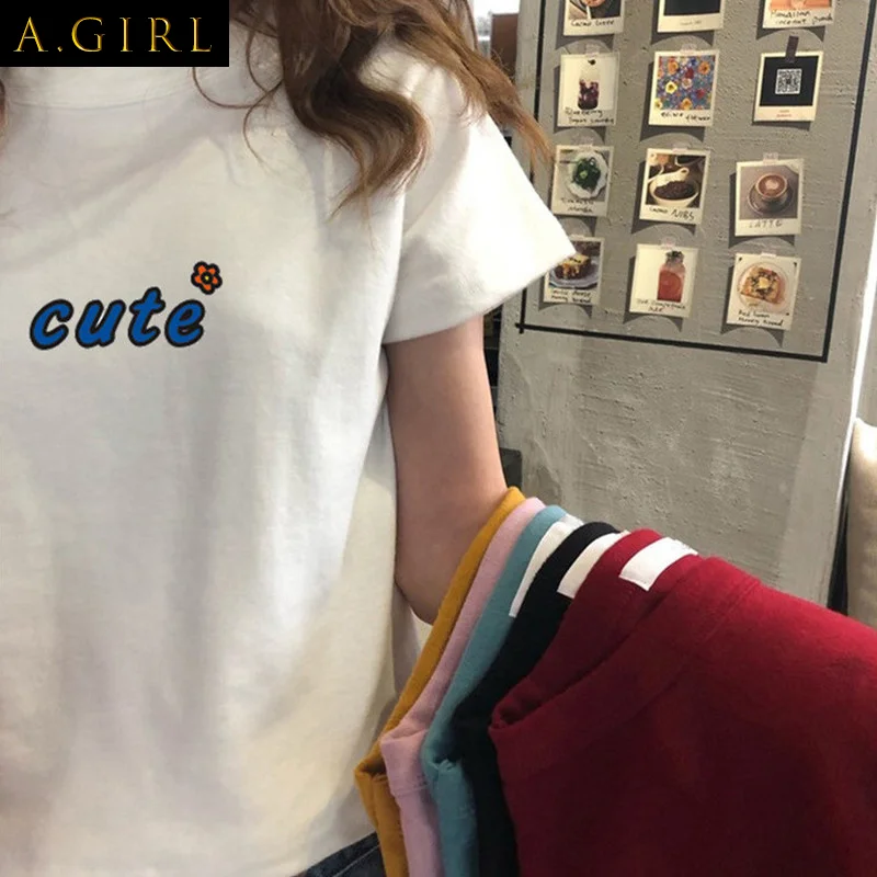T-shirts Women Short Sleeve Cartoon All-match Hipster Crop Top Basic Inside Clothing Female Casual Maiden Students Korean Style
T-shirts Women Short Sleeve Cartoon All-match Hipster Crop Top Basic Inside Clothing Female Casual Maiden Students Korean Style