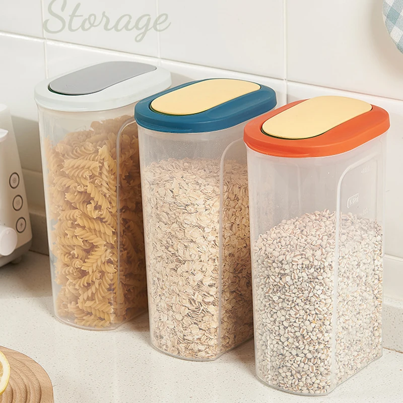 Household Transparent Plastic Grain Storage Bottle Large Opening Kitchen Food Moisture-proof and Insect-proof Sealed Can
Household Transparent Plastic Grain Storage Bottle Large Opening Kitchen Food Moisture-proof and Insect-proof Sealed Can