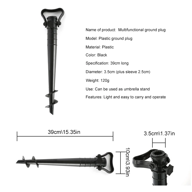 Ground Anchor Parasol Holder Ground Sleeve Umbrella Stand Universal 1pc Anchor Beach Fishing Bracket Fixed Plug
Ground Anchor Parasol Holder Ground Sleeve Umbrella Stand Universal 1pc Anchor Beach Fishing Bracket Fixed Plug