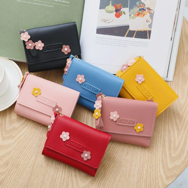 1PC Women Cute Flower Wallet Small Hasp Girl Wallet Brand Designed PU Leather Women Coin Purse Female Card Holder Wallet
1PC Women Cute Flower Wallet Small Hasp Girl Wallet Brand Designed PU Leather Women Coin Purse Female Card Holder Wallet