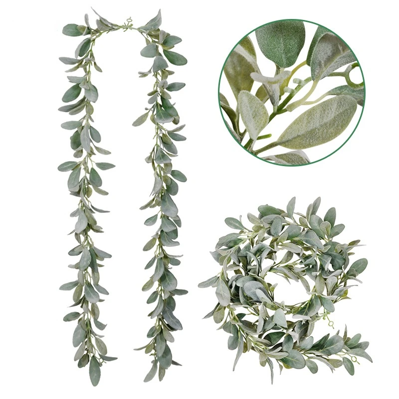 Artificial Plant 200cm Long Flocking Rabbit Ear Leaf Rattan Home Living Room Wedding Party Photography Wall Hanging Decoration
Artificial Plant 200cm Long Flocking Rabbit Ear Leaf Rattan Home Living Room Wedding Party Photography Wall Hanging Decoration