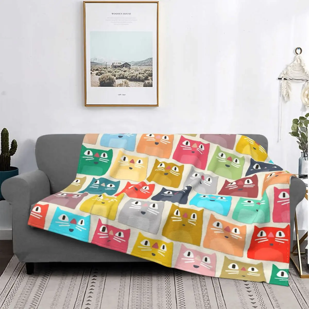 Manta de verano para gatos, colcha de cama a cuadros, manta de Anime, manta doble de lino y algodón
Manta de verano para gatos, colcha de cama a cuadros, manta de Anime, manta doble de lino y algodón
