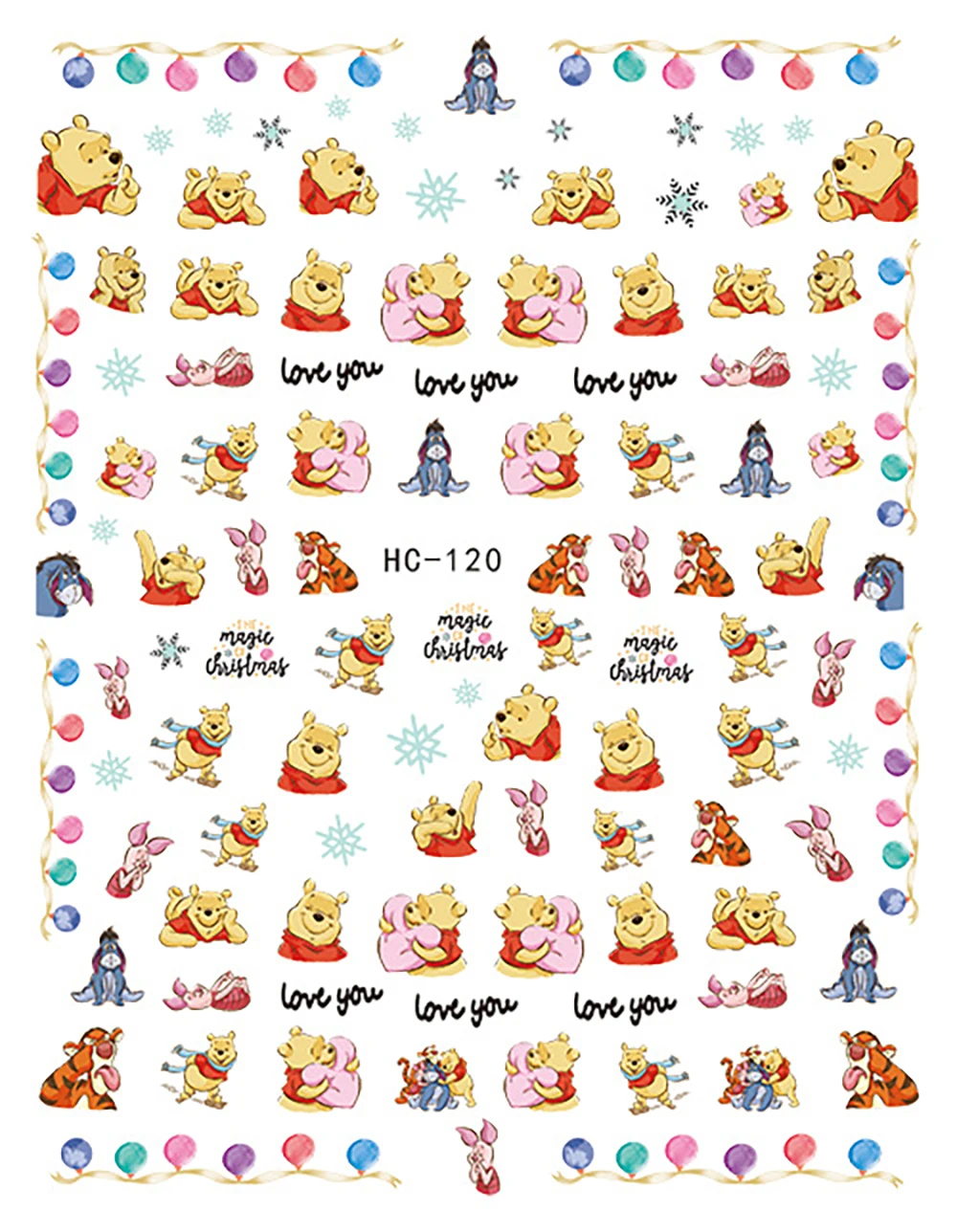 Cartoon Winnie the Pooh Nail Stickers Nail Supplies Disney Mickey Mouse Nail Decals Nail Art Decorations Nails Art Accessories
Cartoon Winnie the Pooh Nail Stickers Nail Supplies Disney Mickey Mouse Nail Decals Nail Art Decorations Nails Art Accessories