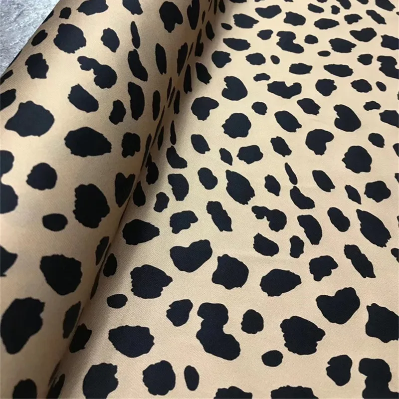 Summer High-end Sexy Leopard Print Stretch Twill Silk Dress Skirt Shirt Silk Mulberry Silk Clothing Sewing Fabric Tulle Dot div
Summer High-end Sexy Leopard Print Stretch Twill Silk Dress Skirt Shirt Silk Mulberry Silk Clothing Sewing Fabric Tulle Dot div