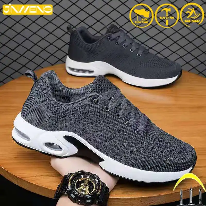 Anti-smashing Safety Shoes Men's Ladies Work Boots Breathable Work Shoes Steel Toe Lightweight Safety Boots Construction Shoes
Anti-smashing Safety Shoes Men's Ladies Work Boots Breathable Work Shoes Steel Toe Lightweight Safety Boots Construction Shoes