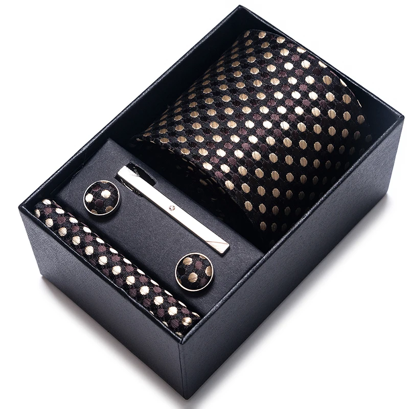 Плетеные Прямые Поставки Подарочная коробка галстук Hanky карманные квадраты