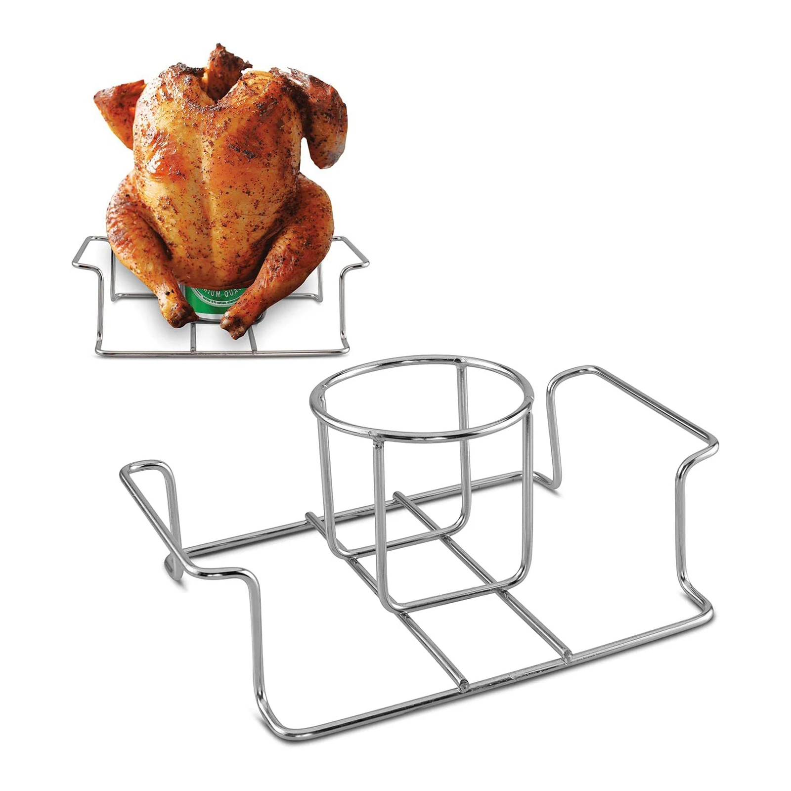 BBQ Chicken Leg Wing Grill Rack Slots Stainless Steel Barbecue Drumsticks Holder Oven Roaster Stand With Drip Pan Tools
BBQ Chicken Leg Wing Grill Rack Slots Stainless Steel Barbecue Drumsticks Holder Oven Roaster Stand With Drip Pan Tools