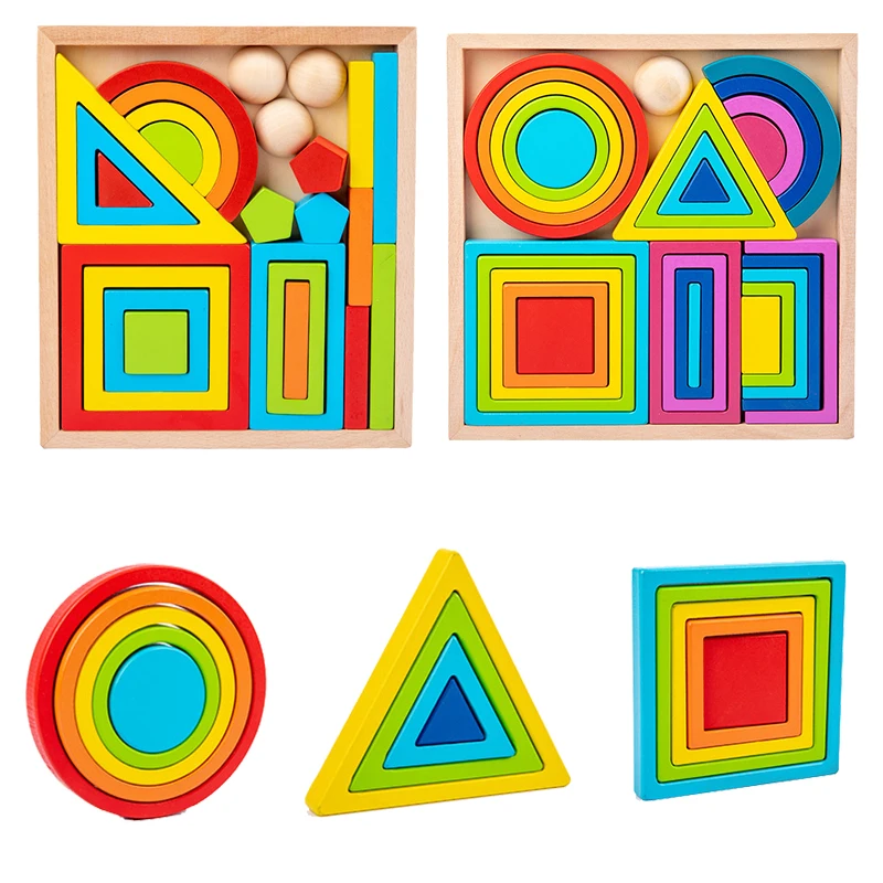 Kids Gift Montessori Rainbow Nesting Creative Stacking Toys Geometric Educational Toys Wooden Building Blocks Balance Game
Kids Gift Montessori Rainbow Nesting Creative Stacking Toys Geometric Educational Toys Wooden Building Blocks Balance Game