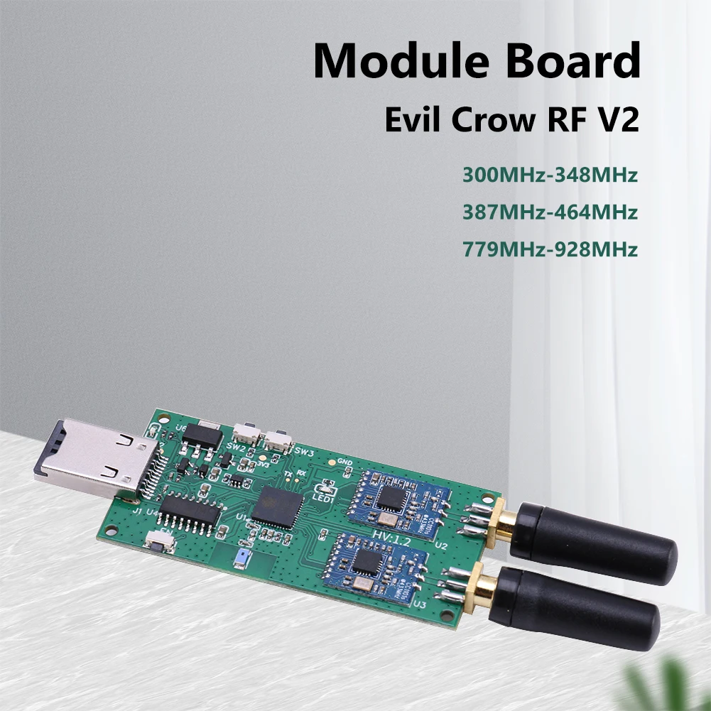 

Радиочастотный адаптер Evil Crow RF V2, 387-464 МГц, плата модуля радиочастоты 779-928 МГц для любителей сетевой безопасности