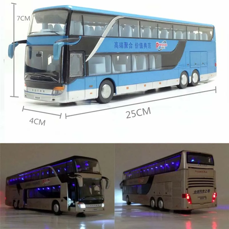 1:32 Alloy Bus Model Pull Back High Imitation Double Sightseeing Bus Flash Toys High Quality Vehicle Children's Birthday Gifts
1:32 Alloy Bus Model Pull Back High Imitation Double Sightseeing Bus Flash Toys High Quality Vehicle Children's Birthday Gifts