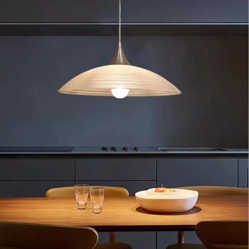 

Современная простая стеклянная люстра, Подвесная лампа, декоративные осветительные приборы для ресторана, бара, обеденного стола, 110 В, 220 В