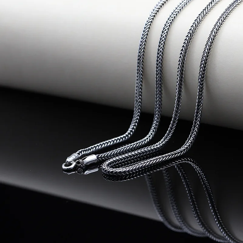 S925 pure silver ornaments hemp rope chain gift tide ancient men women pendant necklace boys
S925 pure silver ornaments hemp rope chain gift tide ancient men women pendant necklace boys