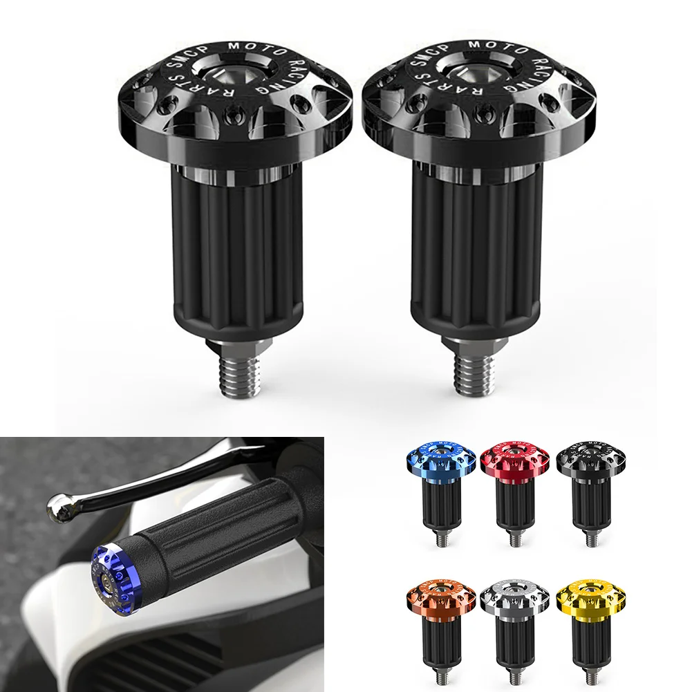 

7/8'' Motorcycle Dirt Bike CNC Handlebar Grips Handle Bar End Cap Plugs Slider Universal Motorbike Accessories