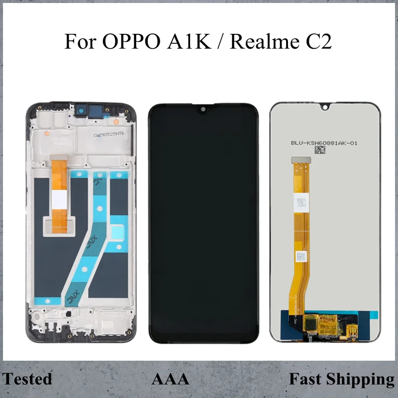 LCD Screen For OPPO A1K CPH1923 Display Touch Digitizer Assembly For Realme C2 RMX1941 LCD With Frame Replace High Quality
LCD Screen For OPPO A1K CPH1923 Display Touch Digitizer Assembly For Realme C2 RMX1941 LCD With Frame Replace High Quality