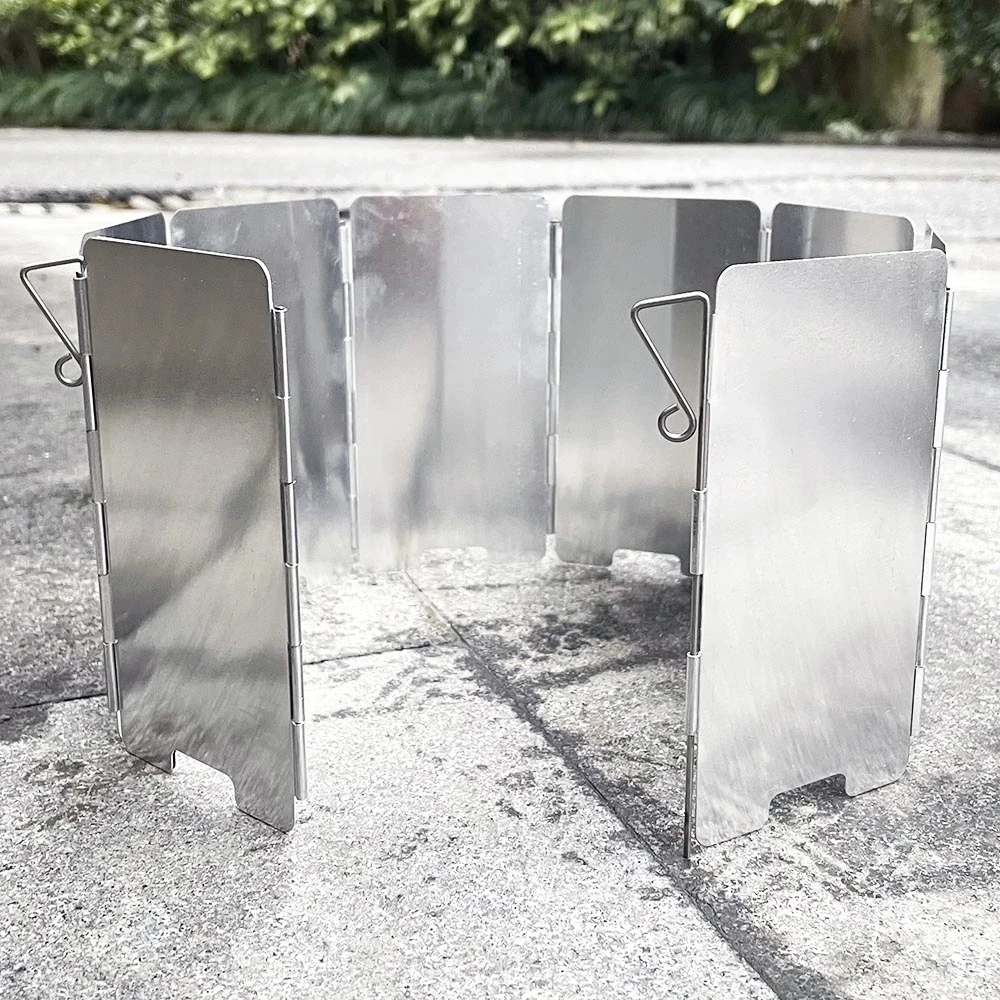9 Plates Foldable Gas Stove Windshield Outdoor Camping Cooking Burner Windproof Screen Aluminium Alloy Outdoor Stove Wind Shield
9 Plates Foldable Gas Stove Windshield Outdoor Camping Cooking Burner Windproof Screen Aluminium Alloy Outdoor Stove Wind Shield