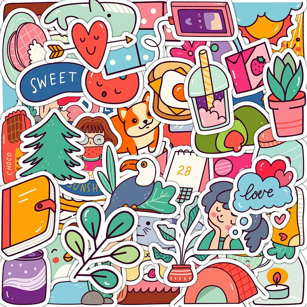 10/50 Pcs Cartoon Girl Graffiti DIY Waterproof Stickers Pencil Case Laptop Scrapbooking Stationery Guitar Decals Decoration
10/50 Pcs Cartoon Girl Graffiti DIY Waterproof Stickers Pencil Case Laptop Scrapbooking Stationery Guitar Decals Decoration