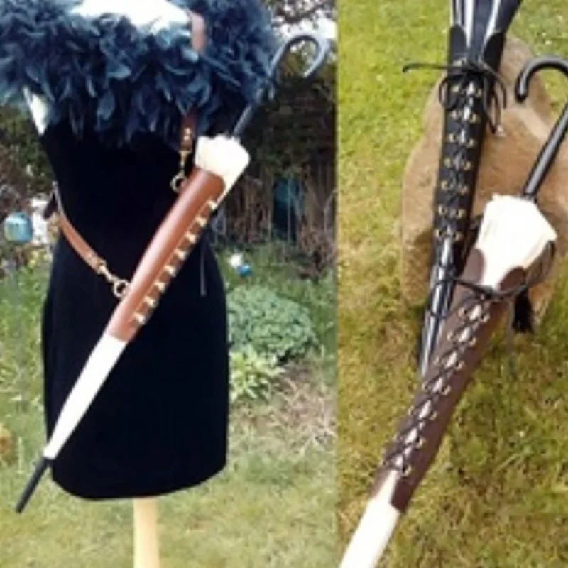 Medieval Renaissance Vintage Leather Umbrella Cover Parasol Shoulder Strap Holster Holder Bag Stage Cosplay Props Accessories
Medieval Renaissance Vintage Leather Umbrella Cover Parasol Shoulder Strap Holster Holder Bag Stage Cosplay Props Accessories