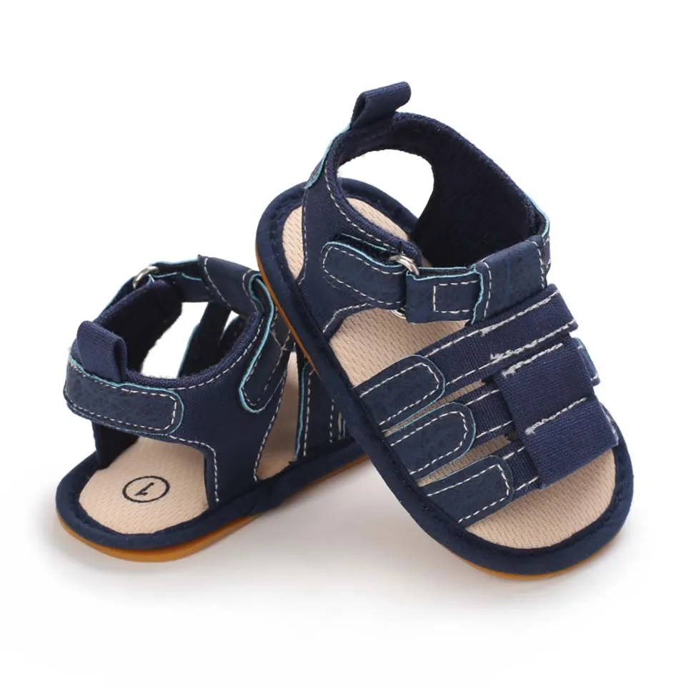 

Босоножки на мягкой резиновой подошве для новорожденных, сандалии для мальчиков 0-18 месяцев, модная обувь для начинающих ходить детей, для п...