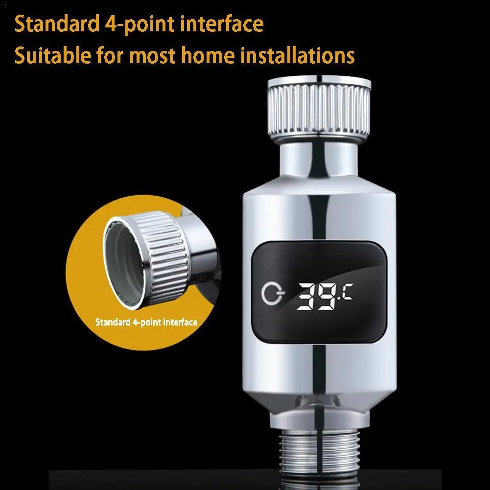 Цифровой пирометр для душа, монитор температуры, дисплей для электричества, вращающийся на 360 ° экран для дома, кухни, ванной комнаты, новинка 
Цифровой пирометр для душа, монитор температуры, дисплей для электричества, вращающийся на 360 ° экран для дома, кухни, ванной комнаты, новинка