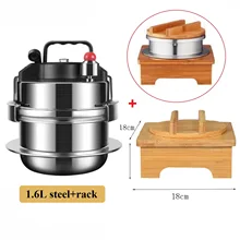 304 Stainless Steel Outdoor Camping Portable Micro Pressure Cooker Household Mini Pressure Cooker 5-minute Quick Cooking Pot