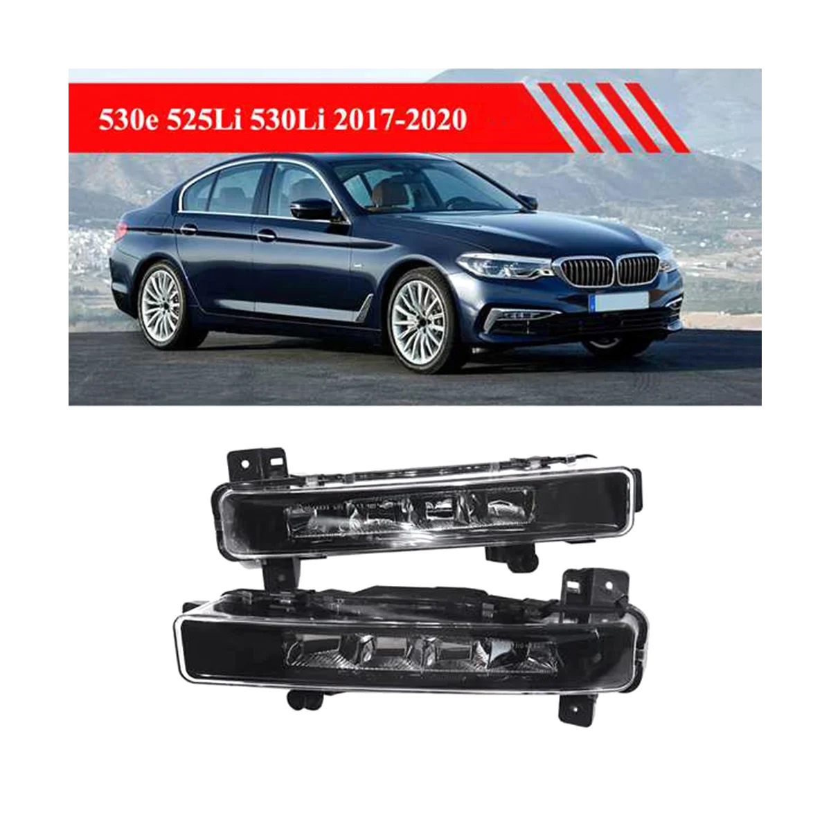 Car Front Fog Light Lamp Warning Light for BMW 5 Series G30 G31 G38 LED Daytime Running Light 63179477171 63179477172
Car Front Fog Light Lamp Warning Light for BMW 5 Series G30 G31 G38 LED Daytime Running Light 63179477171 63179477172