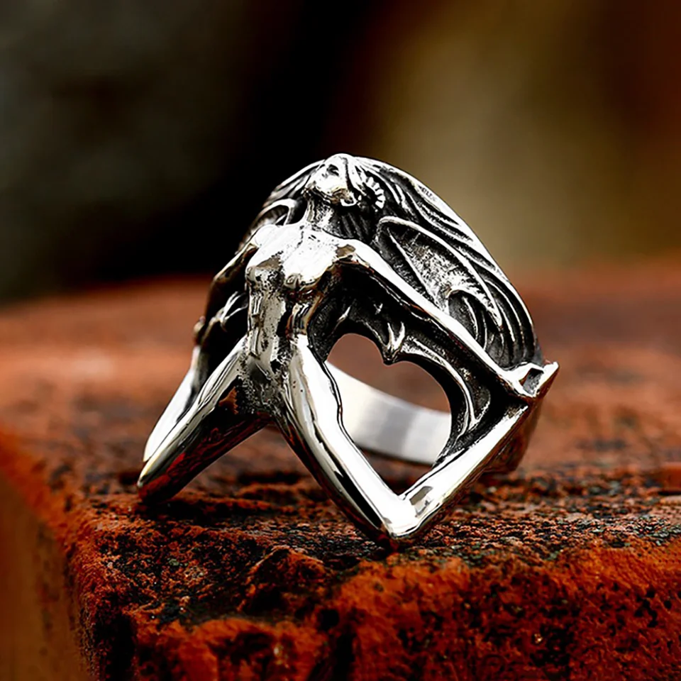 Мужское кольцо в стиле панк, из нержавеющей стали
Мужское кольцо в стиле панк, из нержавеющей стали