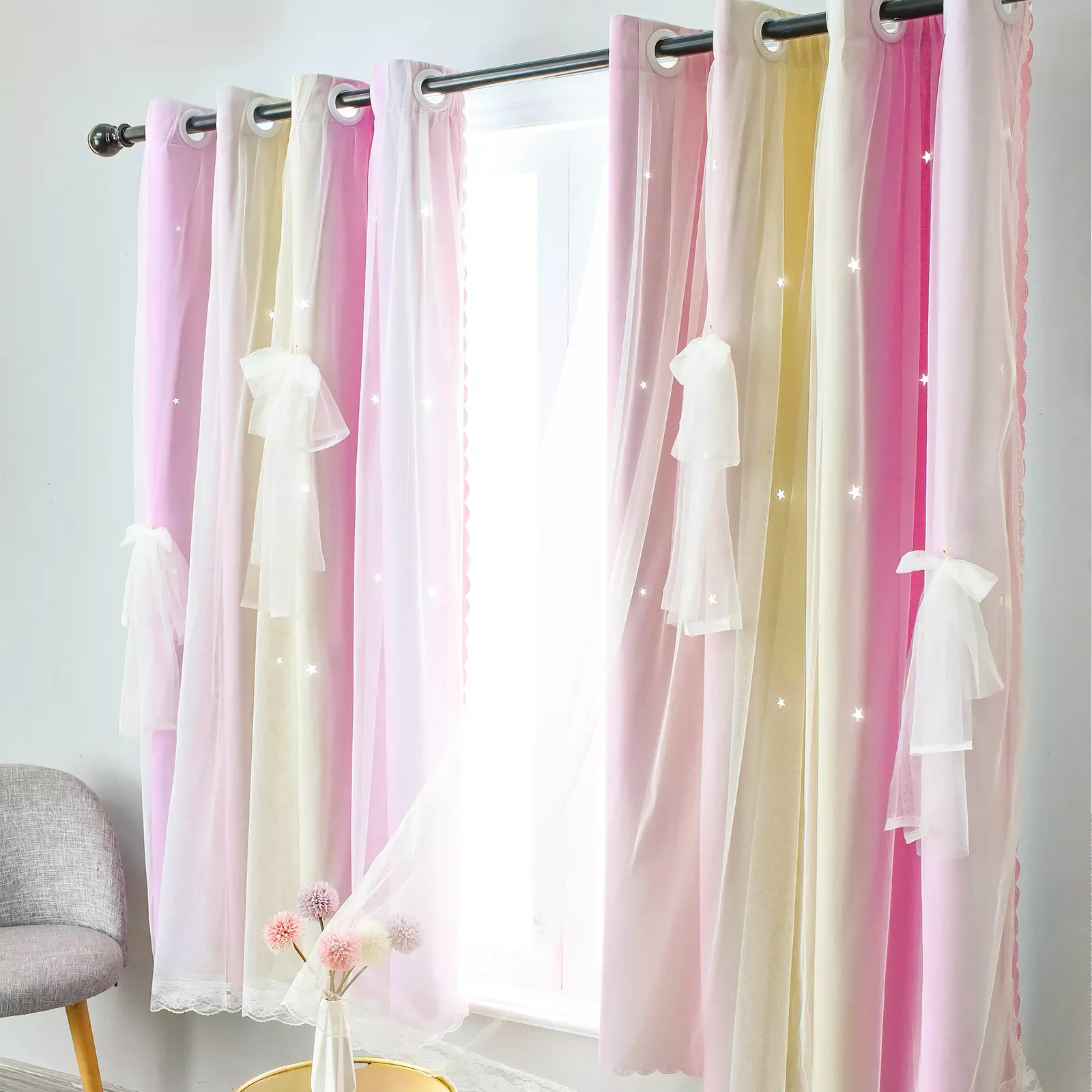 Детские Тканевые шторы с блестящими звездами, цветные двухслойные занавески на окна в форме звезд для гостиной, спальни, затемняющие шторы ...
Детские Тканевые шторы с блестящими звездами, цветные двухслойные занавески на окна в форме звезд для гостиной, спальни, затемняющие шторы ...