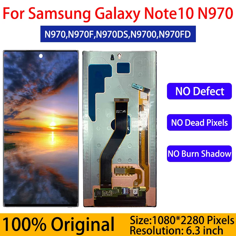 Оригинальный ЖК-дисплей Super AMOLED Note10 N970, дигитайзер сенсорного экрана для Samsung Galaxy Note 10 N970F N970N, дигитайзер в сборе
Оригинальный ЖК-дисплей Super AMOLED Note10 N970, дигитайзер сенсорного экрана для Samsung Galaxy Note 10 N970F N970N, дигитайзер в сборе
