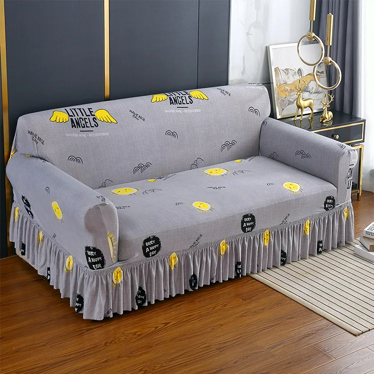 Knitted Printing Elastic Sofa Covers For Living Room With Skirt Stretch Armchair Sofa Slipcover 1/2/3/4 Seater Corner Protector
Knitted Printing Elastic Sofa Covers For Living Room With Skirt Stretch Armchair Sofa Slipcover 1/2/3/4 Seater Corner Protector