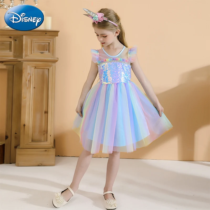 New Type Disney Girls Dress Summer Rainbow Unicorn Sleeveless Kids Clothes Children Birthday Party Casual Dresses Dance Clothing
New Type Disney Girls Dress Summer Rainbow Unicorn Sleeveless Kids Clothes Children Birthday Party Casual Dresses Dance Clothing