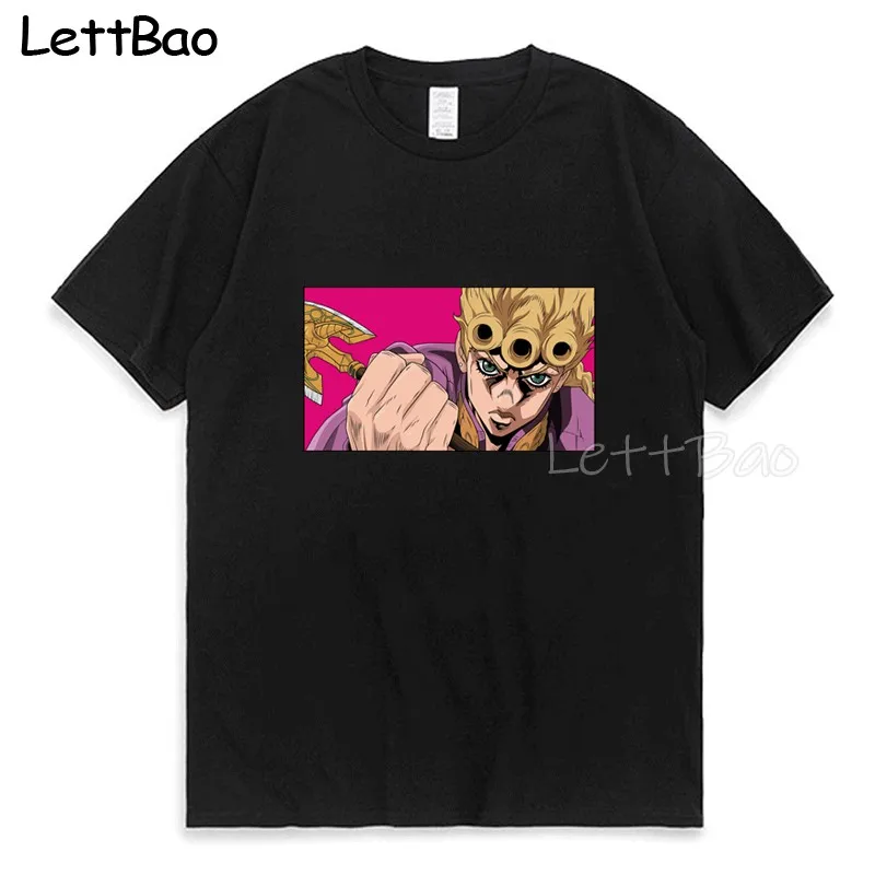 Giorno Possess The Stand Arrow T Shirts Classic Comic O-Neck Short Sleeves Classic Anime Japan Cotton T-Shirts Tees Mens 2022
Giorno Possess The Stand Arrow T Shirts Classic Comic O-Neck Short Sleeves Classic Anime Japan Cotton T-Shirts Tees Mens 2022