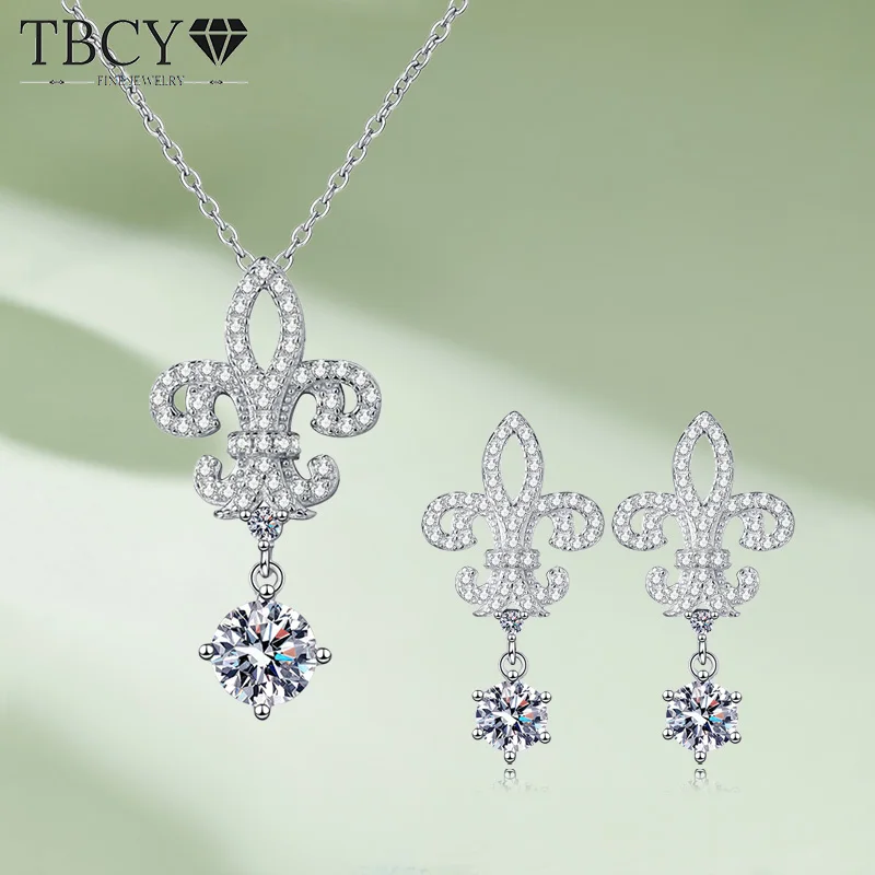 TBCYD 2cttw D Color Moissanite Earrings Necklace For Women S925 Silver Crown Queen Iris Jewelry Sets Sparkling Party Accessories
TBCYD 2cttw D Color Moissanite Earrings Necklace For Women S925 Silver Crown Queen Iris Jewelry Sets Sparkling Party Accessories