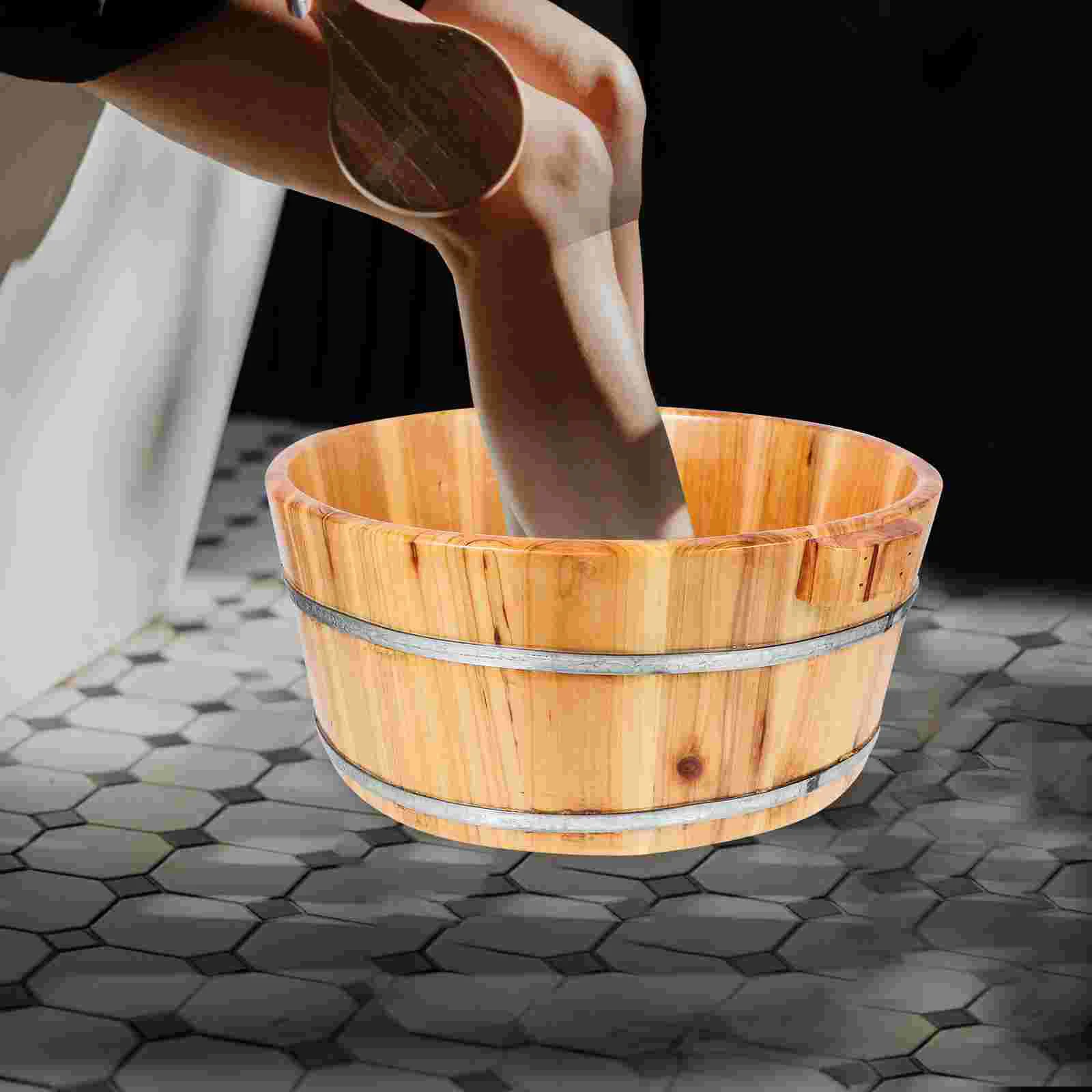 Foot Bath Bucket Household Foot Bucket Wood Basin Foot Washing Bucket for Home Sauna Spa tubs & rooms
Foot Bath Bucket Household Foot Bucket Wood Basin Foot Washing Bucket for Home Sauna Spa tubs & rooms