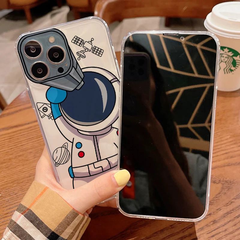 Astronaut Phone Case For iPhone 13 12 11 Pro MAX 6 6S 7 8 Plus XS 12 13 Mini X XR SE 2020 5 Soft Funda Liquid Silicon Coque
Astronaut Phone Case For iPhone 13 12 11 Pro MAX 6 6S 7 8 Plus XS 12 13 Mini X XR SE 2020 5 Soft Funda Liquid Silicon Coque