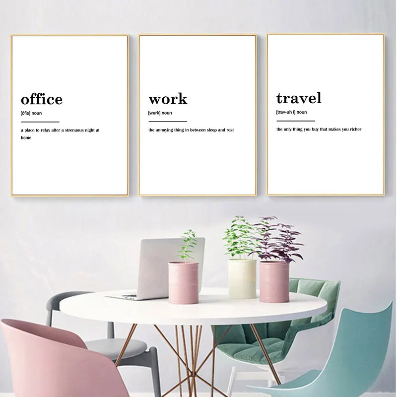 Modern Interest Occupation Quotes Canvas Painting Prints Wall Decorative Posters for Office Simple Room Aisle Decor Art Pictures
Modern Interest Occupation Quotes Canvas Painting Prints Wall Decorative Posters for Office Simple Room Aisle Decor Art Pictures