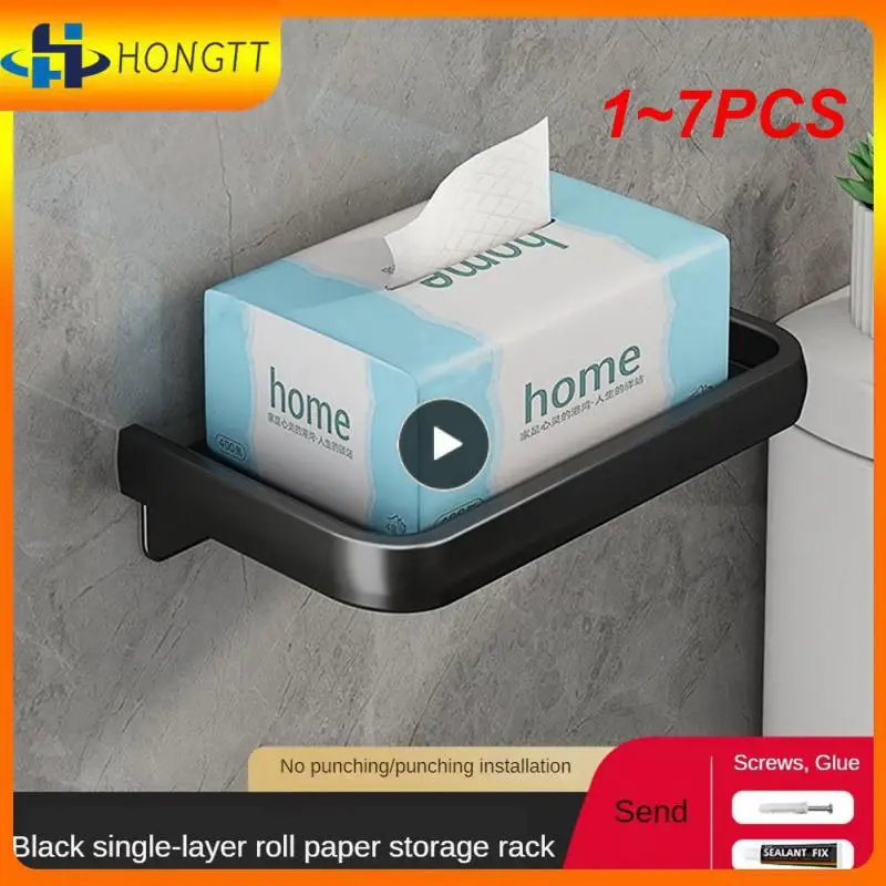 1~7PCS Black Convenient Storage Toilet Paper Holder Maintain Cleanliness And Order Hanging Toilet Paper Holder Durable Materials
1~7PCS Black Convenient Storage Toilet Paper Holder Maintain Cleanliness And Order Hanging Toilet Paper Holder Durable Materials