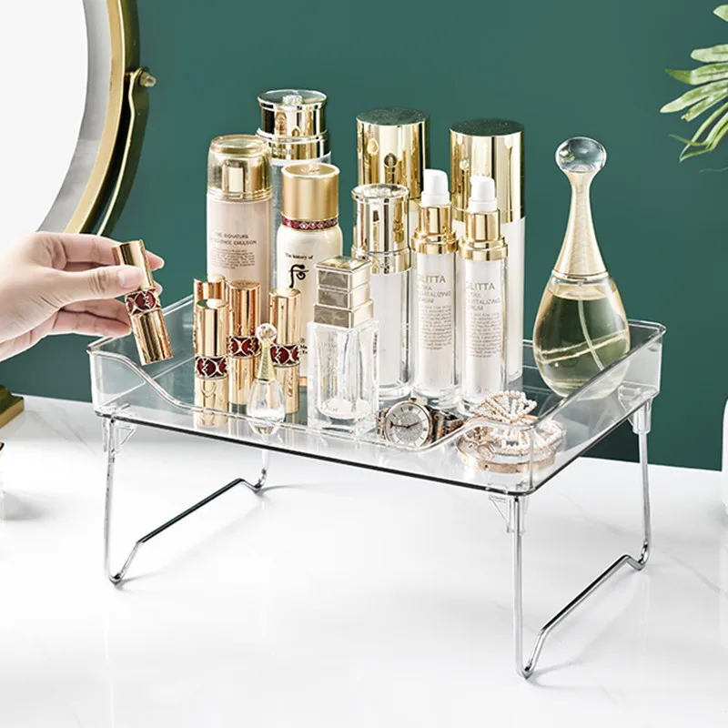 Installation-free Transparent Storage Rack Desktop Superimposed Multi-layer Cosmetics Placed Foldable Mobile Kitchen Storage
Installation-free Transparent Storage Rack Desktop Superimposed Multi-layer Cosmetics Placed Foldable Mobile Kitchen Storage