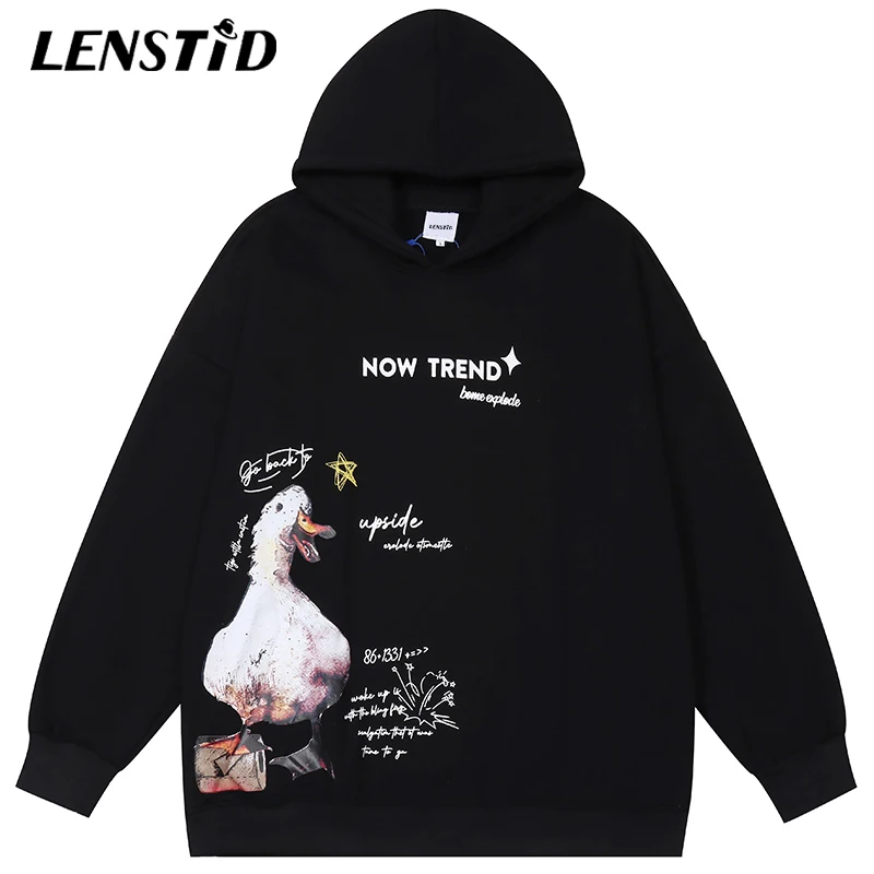 LENSTID Winter Men Hip Hop Fleece Pullover Hoodies Duck Letter Printed 2022 Streetwear Harajuku Casual Cotton Hooded Sweatshirts 
LENSTID Winter Men Hip Hop Fleece Pullover Hoodies Duck Letter Printed 2022 Streetwear Harajuku Casual Cotton Hooded Sweatshirts