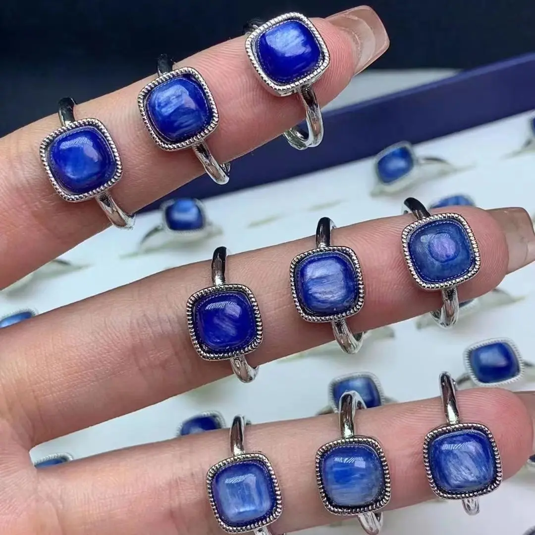10PCS Natural Kyanite Square Ring For Women Simple Healing Gemstone Adjustable Ring Fashion Party Finger Jewelry Fine Gifts
10PCS Natural Kyanite Square Ring For Women Simple Healing Gemstone Adjustable Ring Fashion Party Finger Jewelry Fine Gifts