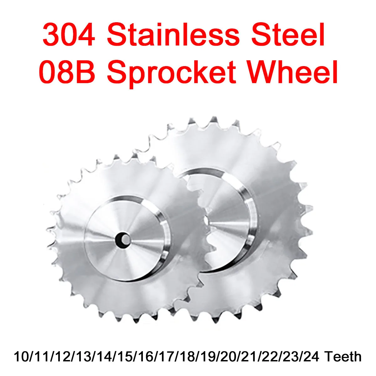 1Pc 08B Sprocket Wheel 10/11/12/13/14/15/16/17/18/19/20/21/22/23/24Teeth Chain Gear Industrial 304 Stainless Steel for 08B Chain
1Pc 08B Sprocket Wheel 10/11/12/13/14/15/16/17/18/19/20/21/22/23/24Teeth Chain Gear Industrial 304 Stainless Steel for 08B Chain