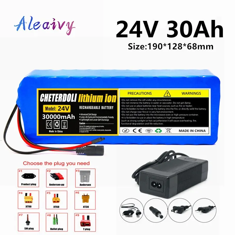 Аккумулятор для электровелосипеда 24 В 7S10P, 30 Ач, 18650 комплект литий-ионный батарей, аккумулятор с зарядным устройством для электрического одноколесного скутера, мотора инвалидной коляски
Аккумулятор для электровелосипеда 24 В 7S10P, 30 Ач, 18650 комплект литий-ионный батарей, аккумулятор с зарядным устройством для электрического одноколесного скутера, мотора инвалидной коляски