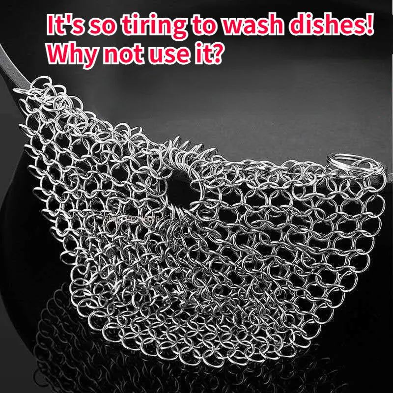 316 нержавеющая сталь упрямые пятна маленькие кольца Chainmail очиститель чугунные шайбы скребок цепи для гриля сковорода вок 
316 нержавеющая сталь упрямые пятна маленькие кольца Chainmail очиститель чугунные шайбы скребок цепи для гриля сковорода вок