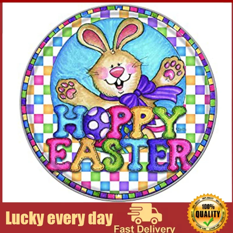 Round Metal Tin Sign Hoppy Easter Cute Tin Sign Home Cafe Bedroom Wall Decoration Easter Mother's Day Best Gifts for Friends
Round Metal Tin Sign Hoppy Easter Cute Tin Sign Home Cafe Bedroom Wall Decoration Easter Mother's Day Best Gifts for Friends