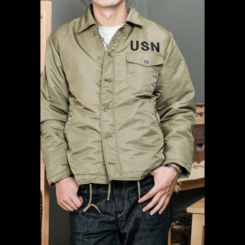 Simons Vintage Military USN A2 Deck Jacket Carrier Embroidery USN A-2 First Class Amekaji
Simons Vintage Military USN A2 Deck Jacket Carrier Embroidery USN A-2 First Class Amekaji