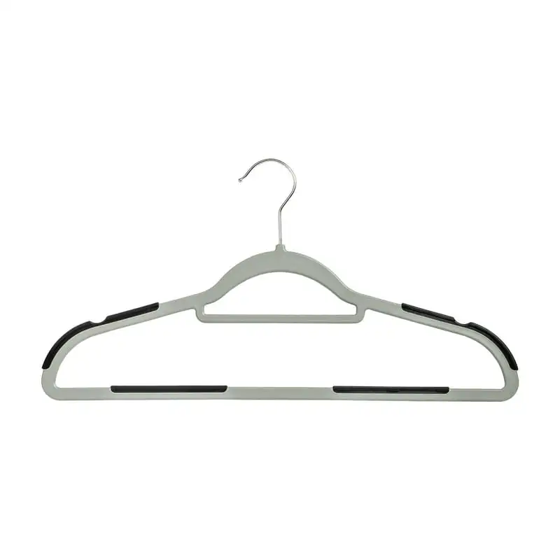 Can Do 15-Pack Rubber Grip No-Slip Plastic Hangers, Grey/Black Organizador de ropa Lingerie hanger Shelves storage organizer Bla
Can Do 15-Pack Rubber Grip No-Slip Plastic Hangers, Grey/Black Organizador de ropa Lingerie hanger Shelves storage organizer Bla