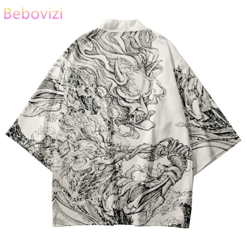 Japanese Manga Demon Print Kimono Streetwear Beach Yukata Men Women Traditional Cardigan Cosplay Haori Harajuku Tops Clothes 
Japanese Manga Demon Print Kimono Streetwear Beach Yukata Men Women Traditional Cardigan Cosplay Haori Harajuku Tops Clothes