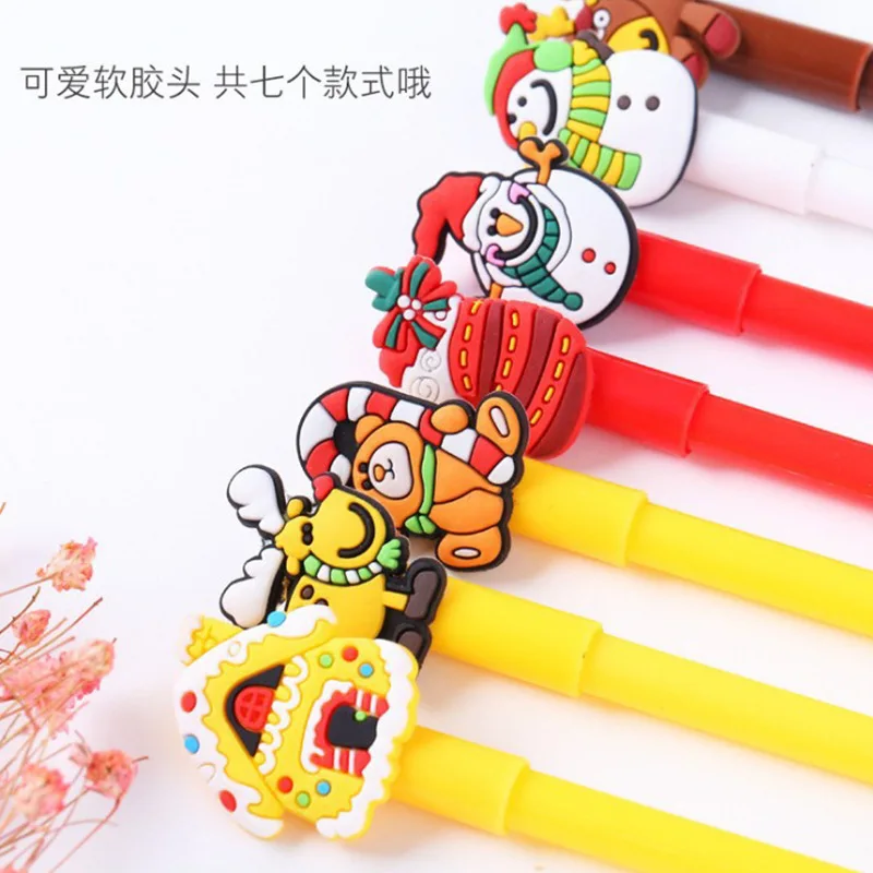 10Pcs/Lot Christmas Themes Gel Pen 0.5mm Black Ink Creative Cartoon School Student Gift Stationery Office Signature Pen
10Pcs/Lot Christmas Themes Gel Pen 0.5mm Black Ink Creative Cartoon School Student Gift Stationery Office Signature Pen
