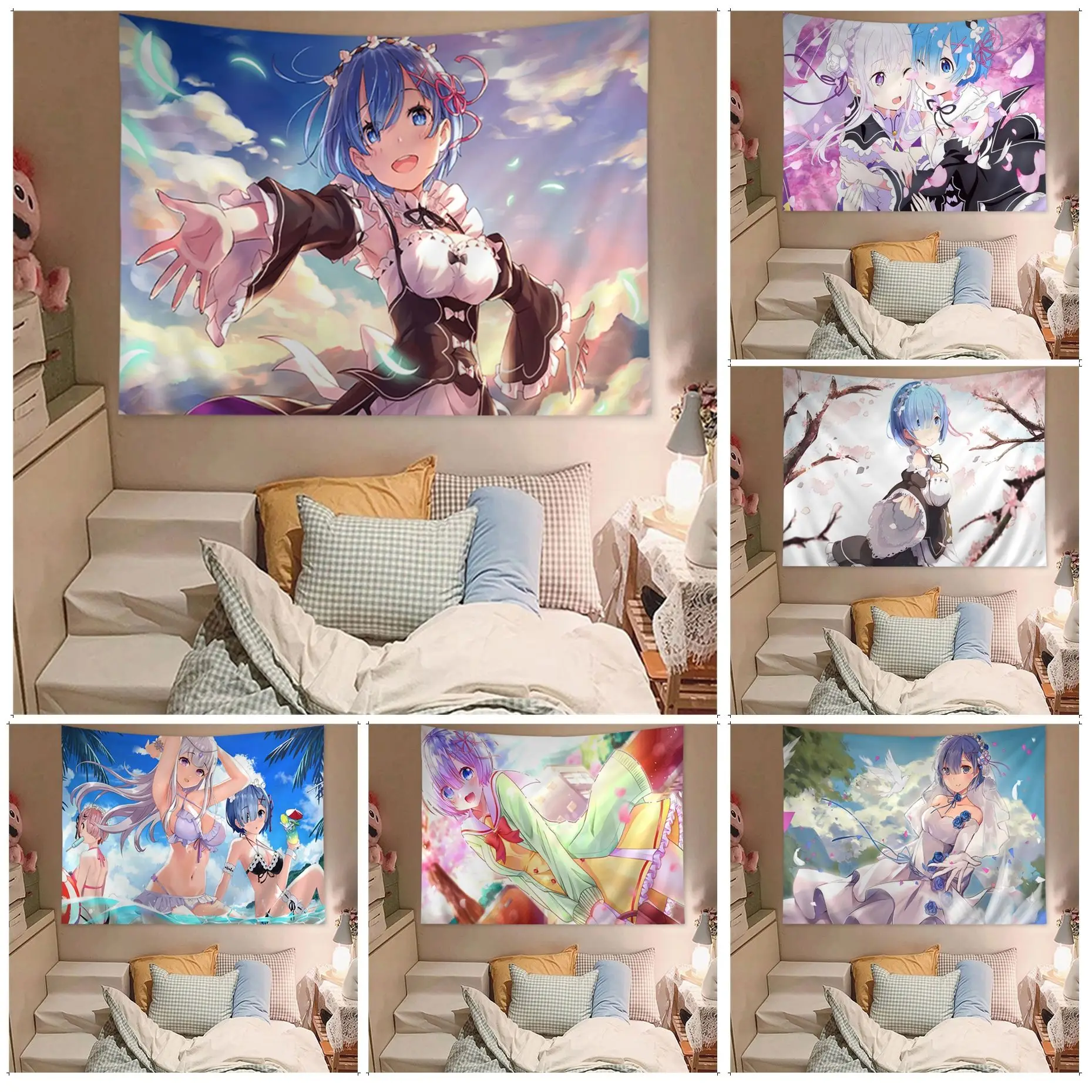 ReZERO Ram Rem Colorful Tapestry Wall Hanging Home Decoration Hippie Bohemian Decoration Divination Home Decor
ReZERO Ram Rem Colorful Tapestry Wall Hanging Home Decoration Hippie Bohemian Decoration Divination Home Decor